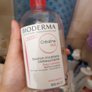 Swatch de Ninasopka : Créaline H2O Solution Micellaire Démaquillante, Bioderma