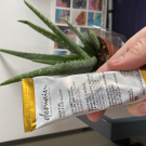 Swatch de Parexigithei_ : GEL NETTOYANT EXFOLIANT GO FOR GLOW, DEMAIN BEAUTY