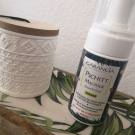 Swatch de P6ilou : Pschitt Magique Nouvelle Peau - Micropeeling visage sans grain, Garancia