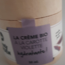 Swatch de nerovick : La creme bio a la carotte violette hydratante, Beauty Garden