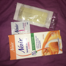 Swatch de aline_btn : Bande de cire corps aux extraits de lait et miel, Nair