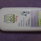 Swatch de Mel&RL : GEL LAVANT  TRES DOUX A L'ALOE VERA & CAMOMILLE BIO, So bio