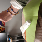 Swatch de Cecili1 : Crème Mains Nourrissante à l'Huile d'Argan, Marilou Bio