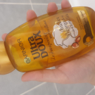 Swatch de Meltesteuse_produits : Le Shampoing Merveilleux Huile d'Argan et Camélia, Garnier