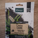 Swatch de Lotofanne : Masque tissu détox, Kneipp