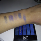 Swatch de Lilymi : Ombres à paupières Fifties, BYS