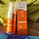 Swatch de Sophie CORMIER : Crème Solaire Visage SPF50, Laboratoires de Biarritz