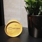 Swatch de amandine59.1 : Fond de teint minéral, Couleur Caramel