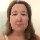 Swatch de Véronique1900 : Masque visage en tissu, ItStyle Makeup