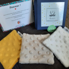 Swatch de Nani13 : 50 Boîtes de 3 lingettes bébés lavables Oekotex et Bio, Le Petit Carré Français