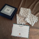 Swatch de Aurelie621 : Boites de 3 Lingettes démaquillantes lavables double face, Le Petit Carré Français