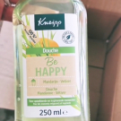 Swatch de Ginie M : Gel douche Be happy, Kneipp