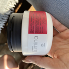 Swatch de Entstehensehen : REGENERIERENDE MASKE FÜR GESCHÄDIGTES HAAR LUMINA, Natura Brasil