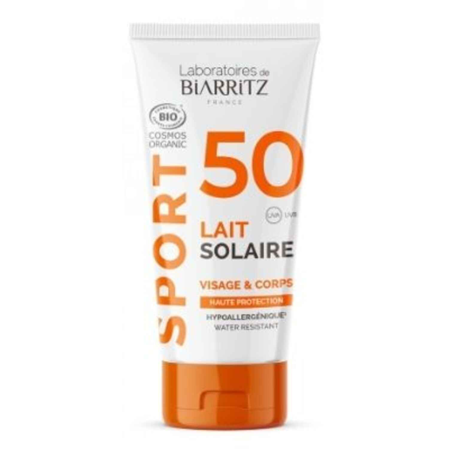 Lait solaire sport SPF50, Laboratoires de Biarritz - Infos et avis