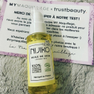 Swatch de marjolainebeauty : Huile de Soin Bio Multi-usages Nijiko, MY Maquillage