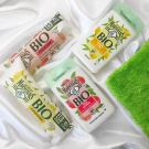 Swatch de Les bons plans de Noa : Gel douche extra doux, pêche blanche & nectarine, Le Petit Marseillais