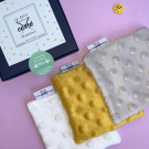 Swatch de lilianita : 50 Boîtes de 3 lingettes bébés lavables Oekotex et Bio, Le Petit Carré Français