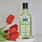 Swatch de Mathildaques : Gel douche Be happy, Kneipp