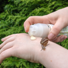 Swatch de Laky : Gel Purifiant pour peau à tendance acnéique, Mademoiselle Agathe