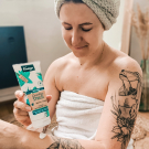 Swatch de lipstickmonster_fr : Lait corps Goodbye Stress, Kneipp