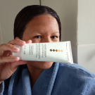 Swatch de Luiza : Gommage Corps Éclat, Nuhanciam