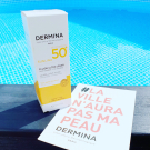 Swatch de Nana35 : Fluide Ultra-Léger SPF50, Dermina