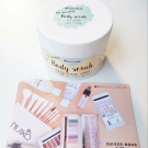 Swatch de Kridenelobna : Gommage au Sucre Nacomi, MY Maquillage