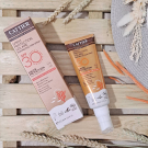 Swatch de Beaute_carmin : Spray solaire SPF30, Cattier