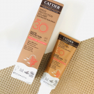 Swatch de Jli03 : Spray solaire SPF30, Cattier