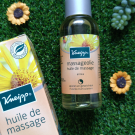 Swatch de Melmkup : Huile de massage arnica, Kneipp