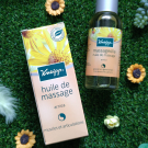 Swatch de Melmkup : Huile de massage arnica, Kneipp