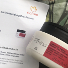 Swatch de Mecoo : REGENERIERENDE MASKE FÜR GESCHÄDIGTES HAAR LUMINA, Natura Brasil