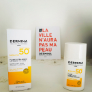 Swatch de sooraayaa : Fluide Ultra-Léger SPF50, Dermina