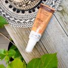 Swatch de Pruebelle : Spray solaire SPF30, Cattier