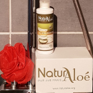 Swatch de Lolalilinana : Gel Soin Douche Bio de NaturAloé, NaturAloé