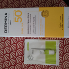 Swatch de kiseki : Fluide Ultra-Léger SPF50, Dermina