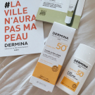 Swatch de aliceloren : Fluide Ultra-Léger SPF50, Dermina