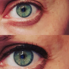 Swatch de Marie testeuse : EAU MICELLAIRE SOIN DÉMAQUILLANT VISAGE & YEUX, Mademoiselle Agathe