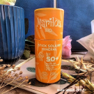 Swatch de Cecilie : Stick Solaire Minéral SPF50  Zéro Déchet, Marilou Bio
