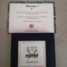 Swatch de prune-camomille : Chouchous 100% Fabriqué en France, Le Petit Carré Français