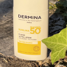 Swatch de vbeautyfashion : Fluide Ultra-Léger SPF50, Dermina