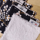 Swatch de dborah.care.beauty : Boîtes de 6 lingettes démaquillantes lavables BIO, Le Petit Carré Français