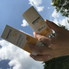 Swatch de Solenn45 : Fluide Ultra-Léger SPF50, Dermina