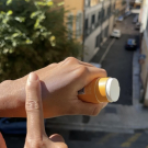 Swatch de Nathanaella : Stick Solaire Minéral SPF50  Zéro Déchet, Marilou Bio