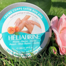 Swatch de Stefclem : Crèmes corps satin aux AHA, Heliabrine