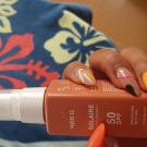 Swatch de Bordelaise by Mimi : Huile protectrice solaire SPF 50, MIDI12