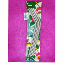 Swatch de universdemela : Lot de 4 pailles en Inox avec son pochon 100% fabriqué en Français, Le Petit Carré Français