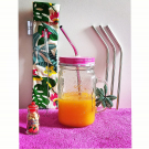 Swatch de universdemela : Lot de 4 pailles en Inox avec son pochon 100% fabriqué en Français, Le Petit Carré Français