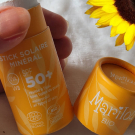 Swatch de cathyssou : Stick Solaire Minéral SPF50  Zéro Déchet, Marilou Bio