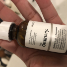 Swatch de chainajo : Rétinol in squalane 0, 2%, The Ordinary